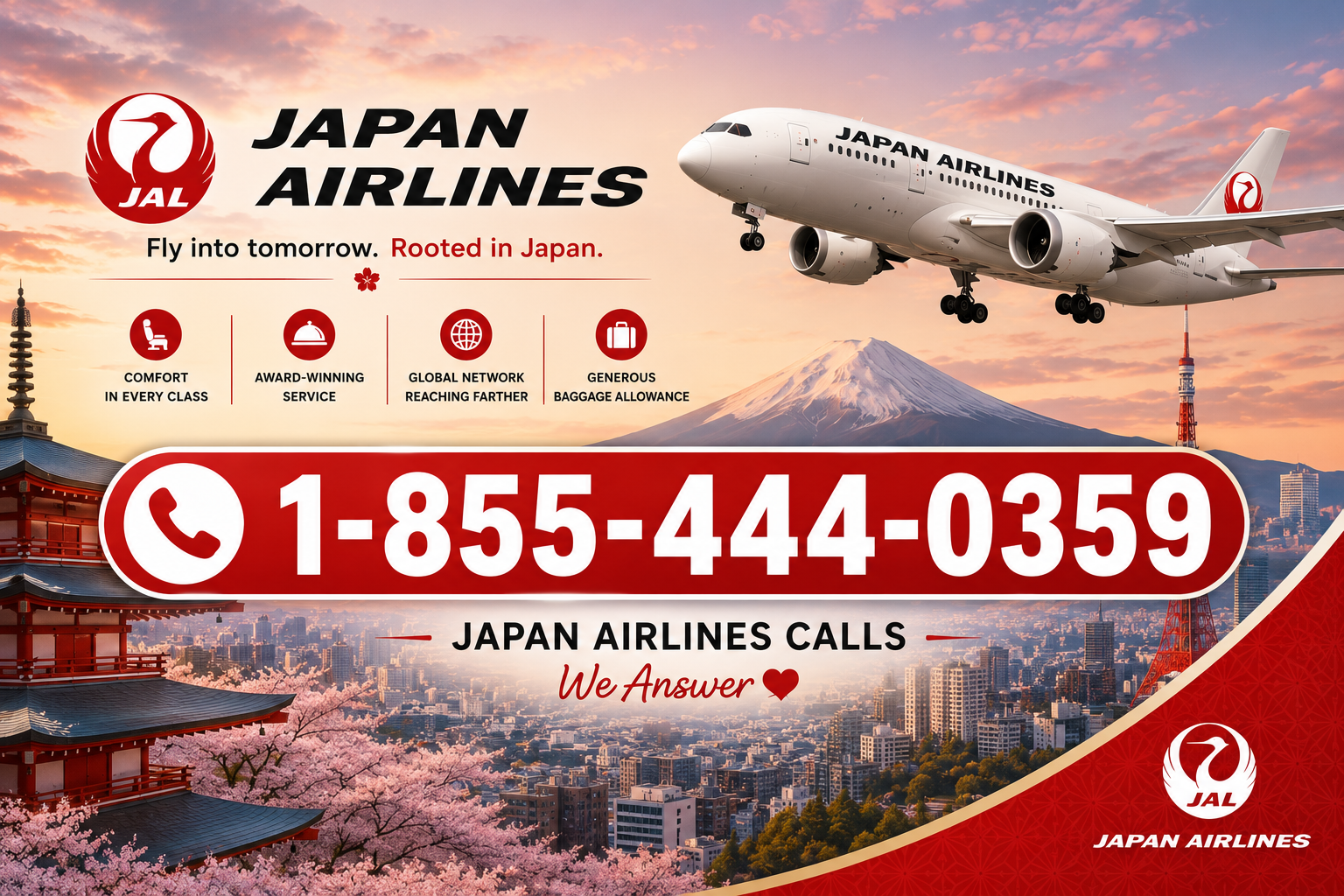 Japan Airlines Flight Booking Assistance | 24/7 Travel Help +1-855-444-0359